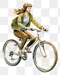PNG Cycling bicycle vehicle helmet. AI generated Image by rawpixel.