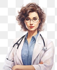 PNG Portrait glasses doctor adult. AI generated Image by rawpixel.