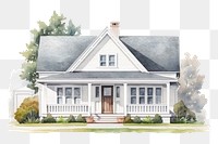PNG Architecture building cottage house. AI generated Image by rawpixel.