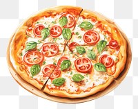 PNG Pizza plate food mozzarella. 