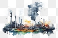 PNG Architecture pollution outdoors factory. AI generated Image by rawpixel.