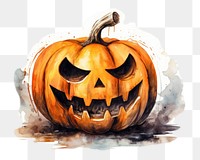 PNG Halloween face anthropomorphic jack-o'-lantern. 