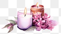 PNG Candle flower plant freshness. AI generated Image by rawpixel.