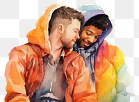 PNG Portrait jacket adult togetherness. AI generated Image by rawpixel.