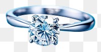 PNG Diamond ring gemstone jewelry. AI generated Image by rawpixel.