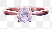 PNG Diamond ring gemstone jewelry. 