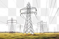 PNG Electricity cable electricity pylon architecture