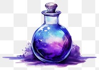 PNG Perfume bottle purple container. AI generated Image by rawpixel.