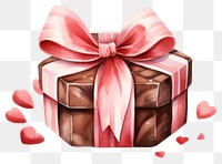 PNG Chocolate dessert ribbon gift. 