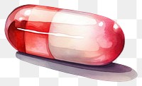 PNG Capsule pill red medication. 