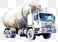 PNG Vehicle truck wheel concrete mixer. 