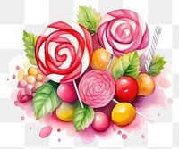 PNG Confectionery lollipop flower candy. 