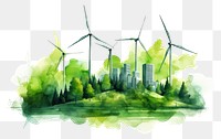 PNG Turbine green architecture plant. AI generated Image by rawpixel.
