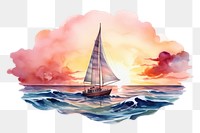 PNG Watercraft sailboat painting outdoors. 