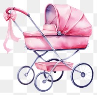 PNG Stroller wheel pink wheelbarrow
