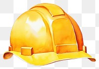 PNG Hardhat helmet yellow protection. AI generated Image by rawpixel.