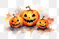 PNG Halloween anthropomorphic jack-o'-lantern representation. 