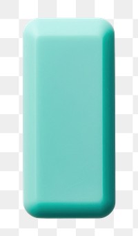 PNG Turquoise eraser white background electronics. AI generated Image by rawpixel.