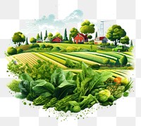 PNG Agriculture outdoors plant field. AI generated Image by rawpixel.