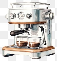 PNG Coffee appliance white background coffeemaker. 