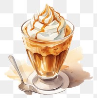 PNG Dessert coffee cream food. AI generated Image by rawpixel.