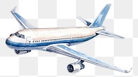 PNG Aircraft airplane airliner vehicle. AI generated Image by rawpixel.