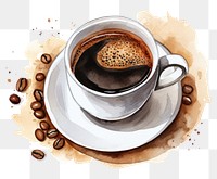 PNG Coffee saucer drink cup. AI generated Image by rawpixel.