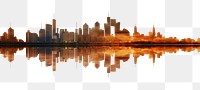 PNG Architecture waterfront metropolis cityscape. AI generated Image by rawpixel.