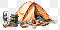 PNG Camping tent accessories recreation. 