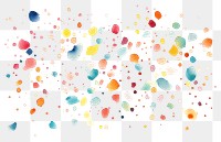 PNG Confetti backgrounds celebration splattered. 