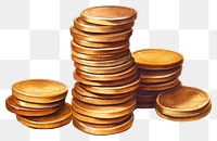 PNG Money coin arrangement investment. AI generated Image by rawpixel.