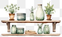 PNG Shelf table plant vase. AI generated Image by rawpixel.