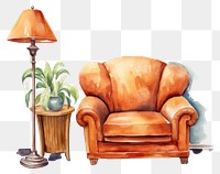 PNG Furniture armchair lamp comfortable. 