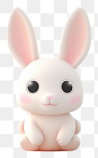 PNG Mammal animal white bunny. AI generated Image by rawpixel.