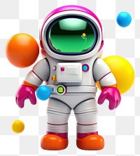 PNG Astronaut cartoon robot toy.