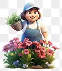 PNG Flower garden plant gardening. AI generated Image by rawpixel.