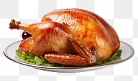 PNG Dinner turkey plate meat. AI generated Image by rawpixel.