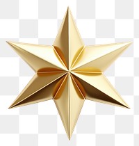 PNG Gold christmas star white background