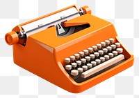 PNG Typewriter text orange background correspondence. 