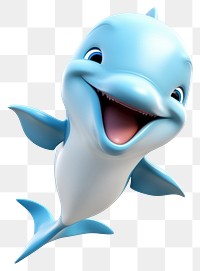 PNG Dolphin cartoon animal mammal. AI generated Image by rawpixel.