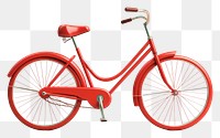 PNG Bicycle vehicle wheel red transparent background