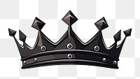 PNG Crown black white background accessories. AI generated Image by rawpixel.