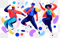 PNG Dancing togetherness celebration friendship transparent background