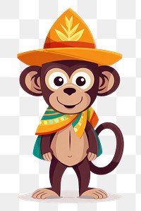 PNG Cartoon monkey nature cute. 