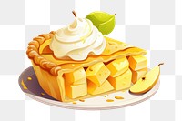 PNG  Dessert cream fruit food. AI generated Image by rawpixel.