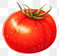 PNG Tomato vegetable plant food, digital paint illustration.