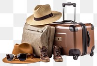 PNG Luggage sunglasses suitcase travel. 