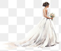 PNG Bride fashion wedding dress