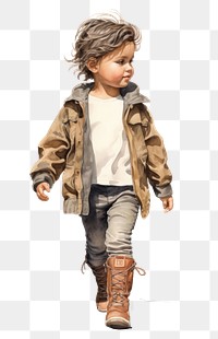 PNG Footwear jacket child toy. AI generated Image by rawpixel.