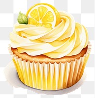 PNG Cupcake lemon dessert fruit. 